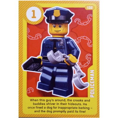 Visuel indicatif Rebrickable de Carte à collectionner, créer le monde vivant étonnamment - policier (Trading Card, Create the World Living Amazingly - Policeman)