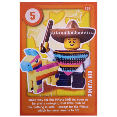 Visuel indicatif Rebrickable de Carte à collectionner, créer le monde vivre étonnamment - Pinata Kid (Trading Card, Create the World Living Amazingly - Pinata Kid)