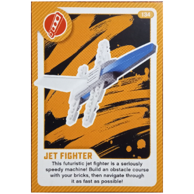 Visuel indicatif Rebrickable de Carte à collectionner, créez un monde vivant - Jet Fighter (Trading Card, Create the World Living Amazingly - Jet Fighter)