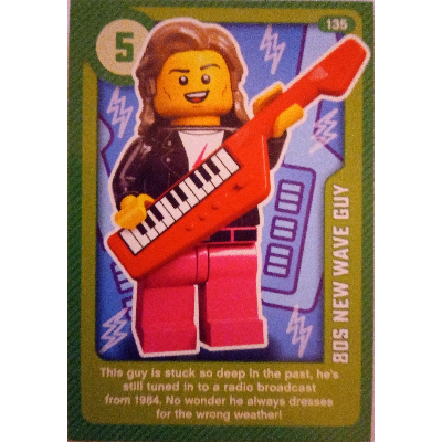 Visuel indicatif Rebrickable de Carte à collectionner, créer le monde vivant étonnamment - 80s New Wave Guy (Trading Card, Create the World Living Amazingly - 80s New Wave Guy)