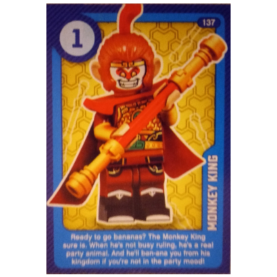Visuel indicatif Rebrickable de Carte à collectionner, créer le monde vivant étonnamment - roi singe (Trading Card, Create the World Living Amazingly - Monkey King)