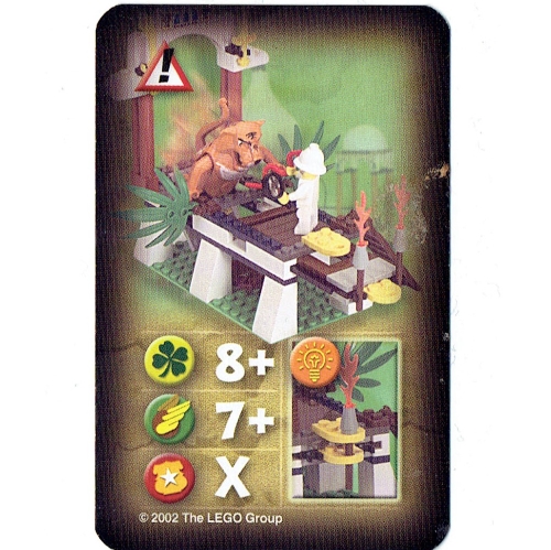 Visuel indicatif Rebrickable de Carte à collectionner, orient, dangers - passerelle (Trading Card, Orient, Hazards - Catwalk)