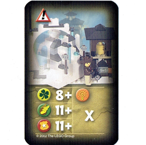 Visuel indicatif Rebrickable de Carte à collectionner, Orient, Risques - Cave avec Yeti (Trading Card, Orient, Hazards - Cave with Yeti)