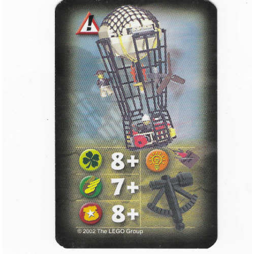 Visuel indicatif Rebrickable de Carte à collectionner, Orient, Risques - Ballon (Trading Card, Orient, Hazards - Balloon)