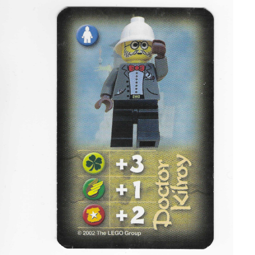 Visuel indicatif Rebrickable de Carte à collectionner, Orient, Héros - Dr. Kilroy (Mont Everest) (Trading Card, Orient, Heroes - Dr. Kilroy (Mount Everest))
