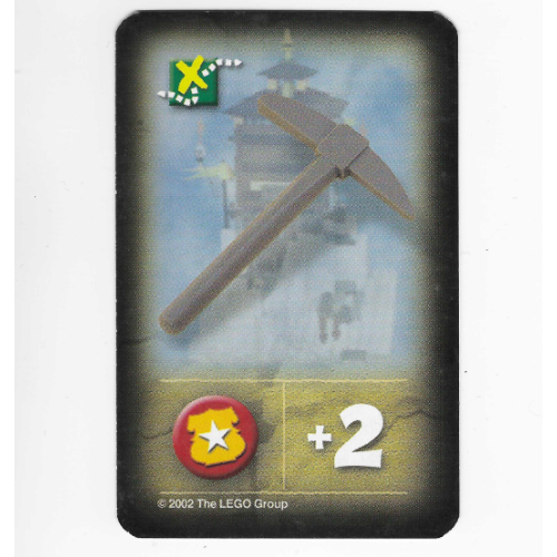 Visuel indicatif Rebrickable de Carte à collectionner, Orient, Objets - Pickaxe (Trading Card, Orient, Items - Pickaxe)