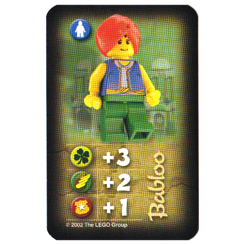 Visuel indicatif Rebrickable de Carte à collectionner, Orient, Héros - Babloo (Trading Card, Orient, Heroes - Babloo)