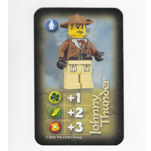 Visuel indicatif Rebrickable de Carte à collectionner, Orient, Héros - Johnny Thunder (Mont Everest) (Trading Card, Orient, Heroes - Johnny Thunder (Mount Everest))