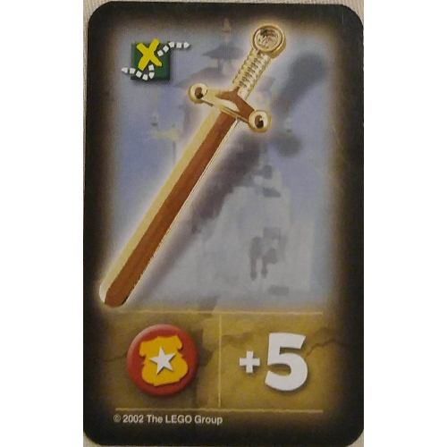 Visuel indicatif Rebrickable de Carte à collectionner, orient, objets - épée d'or (Trading Card, Orient, Items - Gold Sword)
