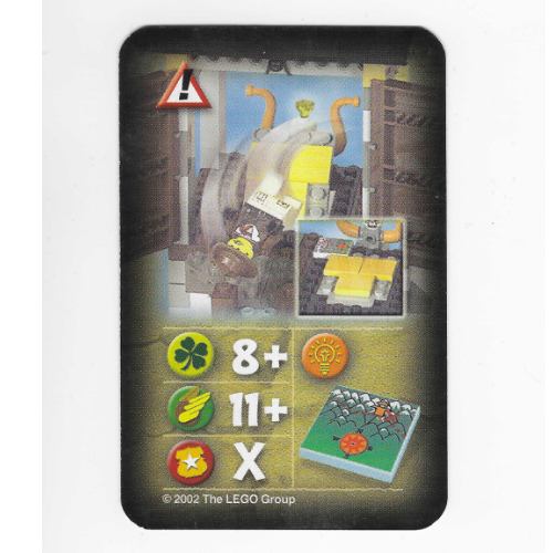 Visuel indicatif Rebrickable de Carte à collectionner, Orient, Risques - Johnny Thunder Falling (Trading Card, Orient, Hazards - Johnny Thunder Falling)