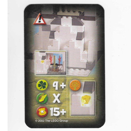 Visuel indicatif Rebrickable de Carte à collectionner, orient, dangers - ouverture de grotte (Trading Card, Orient, Hazards - Cave Opening)