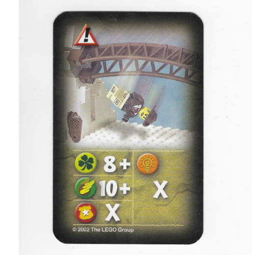 Visuel indicatif Rebrickable de Carte à collectionner, Orient, Risques - Pont de corde (Trading Card, Orient, Hazards - Rope Bridge)