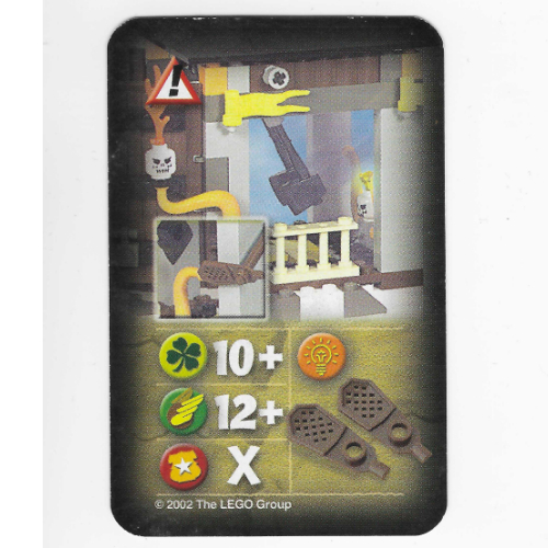 Visuel indicatif Rebrickable de Carte à collectionner, Orient, Risques - Hache Swing (Trading Card, Orient, Hazards - Axe Swing)