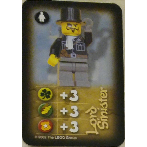 Visuel indicatif Rebrickable de Carte à collectionner, orient, méchants - seigneur sinistre (monter l'Everest) (Trading Card, Orient, Baddies - Lord Sinister (Mount Everest))