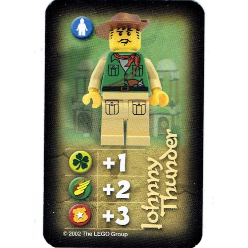 Visuel indicatif Rebrickable de Carte à collectionner, Orient, Héros - Johnny Thunder (Trading Card, Orient, Heroes - Johnny Thunder)