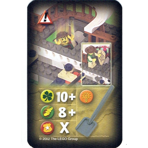 Visuel indicatif Rebrickable de Carte à collectionner, Orient, Risques - Porte piège (Trading Card, Orient, Hazards - Trap Door)