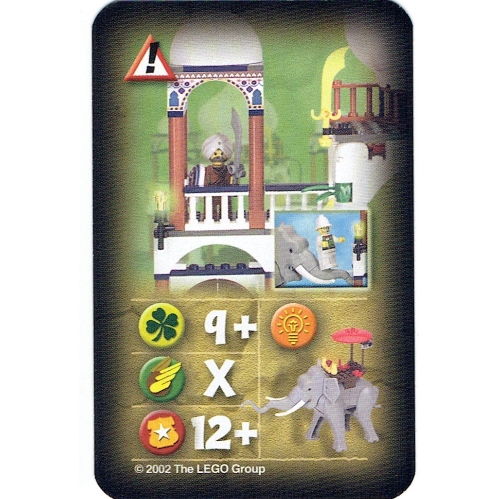 Visuel indicatif Rebrickable de Carte à collectionner, orient, dangers - garde sous la voûte (Trading Card, Orient, Hazards - Guard Under Arch)