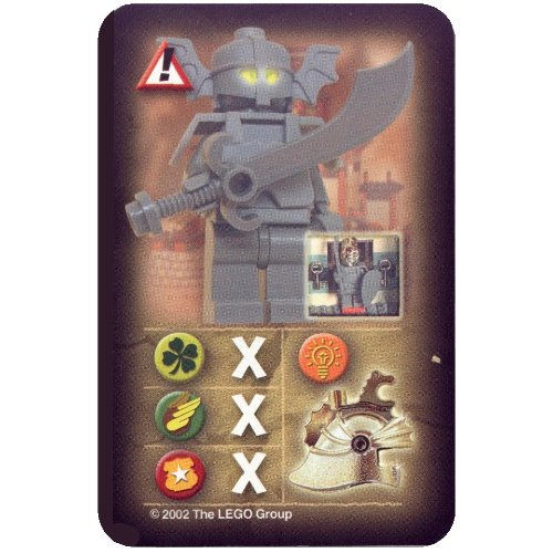 Visuel indicatif Rebrickable de Carte à collectionner, orient, dangers - dragon forteresse gardien (Trading Card, Orient, Hazards - Dragon Fortress Guardian)