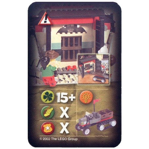 Visuel indicatif Rebrickable de Carte à collectionner, orient, dangers - dragon forteresse porte arrière (Trading Card, Orient, Hazards - Dragon Fortress Back Door)