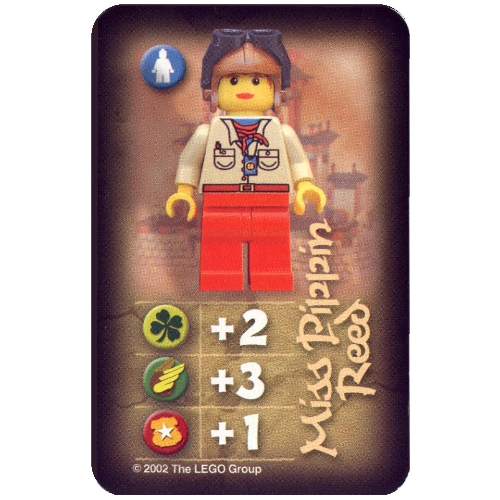 Visuel indicatif Rebrickable de Carte à collectionner, Orient, Héros - Miss Pippin Reed (Chine) (Trading Card, Orient, Heroes - Miss Pippin Reed (China))