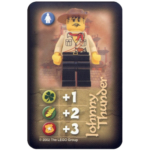 Visuel indicatif Rebrickable de Carte à collectionner, Orient, Héros - Johnny Thunder (Chine) (Trading Card, Orient, Heroes - Johnny Thunder (China))