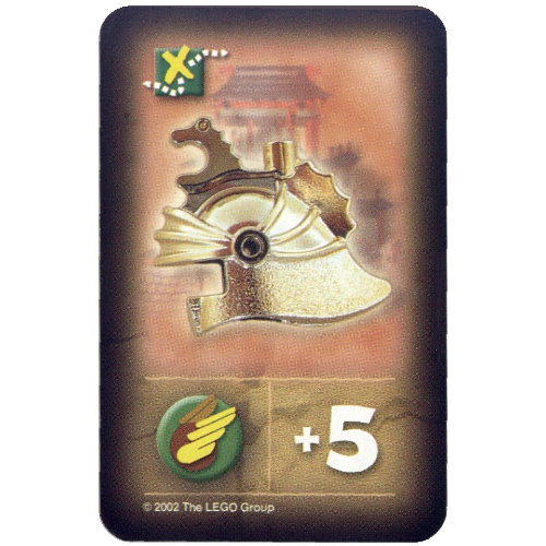 Visuel indicatif Rebrickable de Carte à collectionner, Orient, Objets - Casque doré (Trading Card, Orient, Items - Gold Helmet)