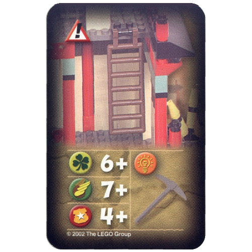 Visuel indicatif Rebrickable de Carte à collectionner, Orient, Risques - Échelle de la Forteresse du Dragon (Trading Card, Orient, Hazards - Dragon Fortress Ladder)