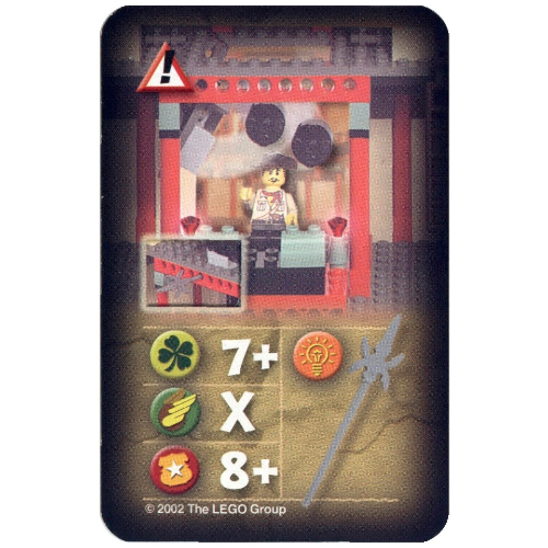 Visuel indicatif Rebrickable de Carte à collectionner, Orient, Risques - Dragon Fortress (Trading Card, Orient, Hazards - Dragon Fortress Spear Trap)
