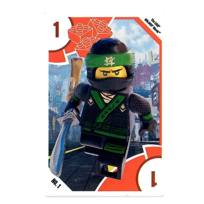 Visuel indicatif Rebrickable de Carte à collectionner, jouets 'R' nous - le film LEGO Ninjago - 1 Lloyd (Trading Card, Toys 'R' Us - The LEGO Ninjago Movie - 1 Lloyd)
