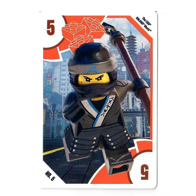 Visuel indicatif Rebrickable de Carte à collectionner, jouets 'R' nous - le film LEGO Ninjago - 5 Nya (Trading Card, Toys 'R' Us - The LEGO Ninjago Movie - 5 Nya)