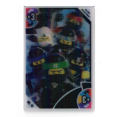 Visuel indicatif Rebrickable de Carte à collectionner, Toys 'R' Us - Le film LEGO Ninjago - +3 Team Ninja (Trading Card, Toys 'R' Us - The LEGO Ninjago Movie - +3 Team Ninja)