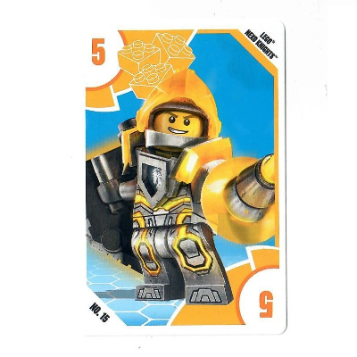 Visuel indicatif Rebrickable de Carte à collectionner, jouets 'R' us - Nexo Knights - 5 lances (Trading Card, Toys 'R' Us - Nexo Knights - 5 Lance)