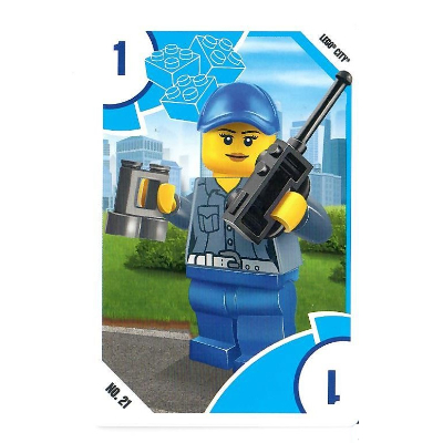 Visuel indicatif Rebrickable de Carte à collectionner, Jouets 'R' Us - Ville - 1 Garde-côtes (Trading Card, Toys 'R' Us - City - 1 Coastguard)