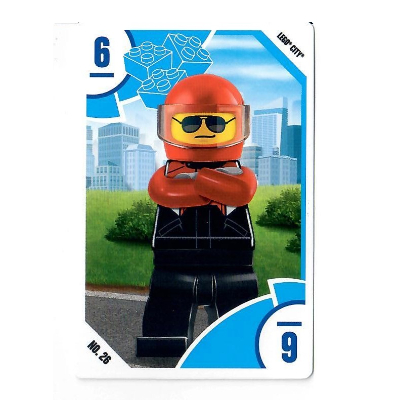Visuel indicatif Rebrickable de Carte à collectionner, jouets 'R' nous - ville - 6 pilote (Trading Card, Toys 'R' Us - City - 6 Pilot)