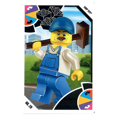 Visuel indicatif Rebrickable de Carte à collectionner, jouets 'R' nous - ville - éboueur (Trading Card, Toys 'R' Us - City - Garbage Man)