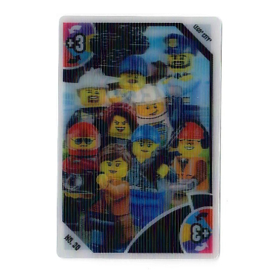 Visuel indicatif Rebrickable de Carte à collectionner, Jouets 'R' Us - Ville - +3 Équipe Ville (Trading Card, Toys 'R' Us - City - +3 Team City)