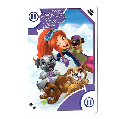 Visuel indicatif Rebrickable de Carte à collectionner, Jouets 'R' Us - Friends - II Chiens (Trading Card, Toys 'R' Us - Friends - II Dogs)