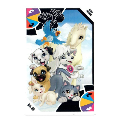 Visuel indicatif Rebrickable de Carte à collectionner, jouets 'R' nous - Friends - équipe animaux de compagnie (Trading Card, Toys 'R' Us - Friends - Team Pets)
