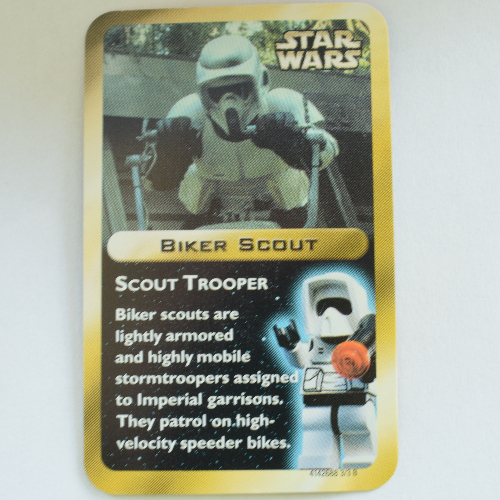 Visuel indicatif Rebrickable de Carte d'affichage, Biker Scout 2 (Display Card, Biker Scout 2)