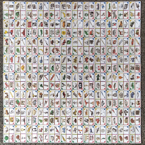 Visuel indicatif Rebrickable de Jeu de cartes, créationnaire (cartes 1-96) (Game Card Deck, Creationary (Cards 1-96))