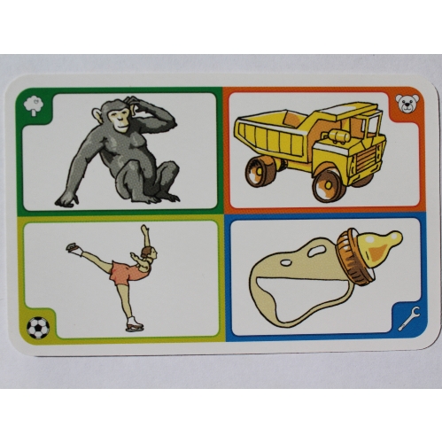 Visuel indicatif Rebrickable de Carte de jeu, création, 99 chimpanzés (Game Card, Creationary, 99 Chimpanzee)