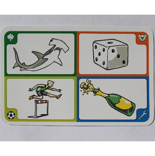 Visuel indicatif Rebrickable de Carte de jeu, créationnaire, 104 requin marteau (Game Card, Creationary, 104 Hammerhead Shark)