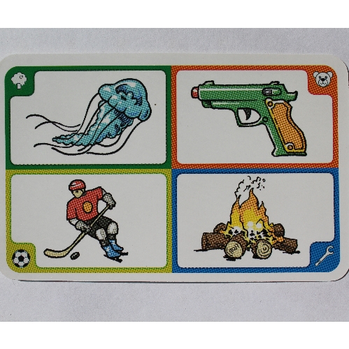 Visuel indicatif Rebrickable de Carte de jeu, créationnaire, 105 méduses (Game Card, Creationary, 105 Jelly Fish)