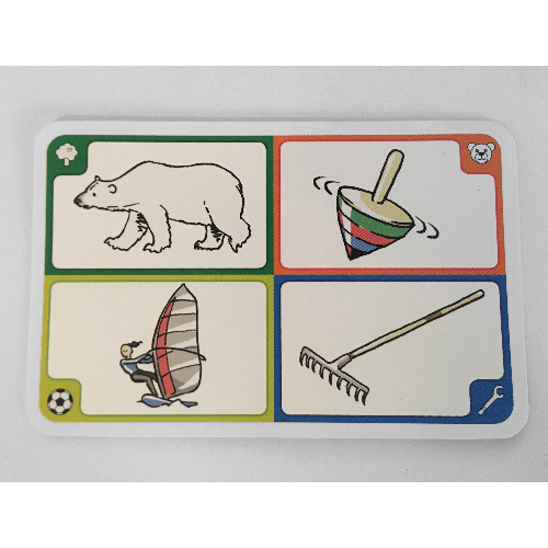 Visuel indicatif Rebrickable de Carte de jeu, Créationnaire, 111 Ours polaire (Game Card, Creationary, 111 Polar Bear)