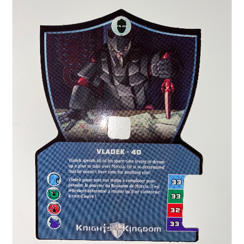 Visuel indicatif Rebrickable de Carte à collectionner, royaume des chevaliers ii, vladek - 40 (Trading Card, Knights Kingdom II, Vladek - 40)