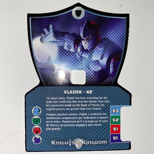 Visuel indicatif Rebrickable de Carte à collectionner, royaume des chevaliers ii, vladek - 42 (Trading Card, Knights Kingdom II, Vladek - 42)