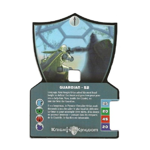 Visuel indicatif Rebrickable de Carte à collectionner, chevaliers royaume ii, gardien - 52 (Trading Card, Knights Kingdom II, Guardian - 52)