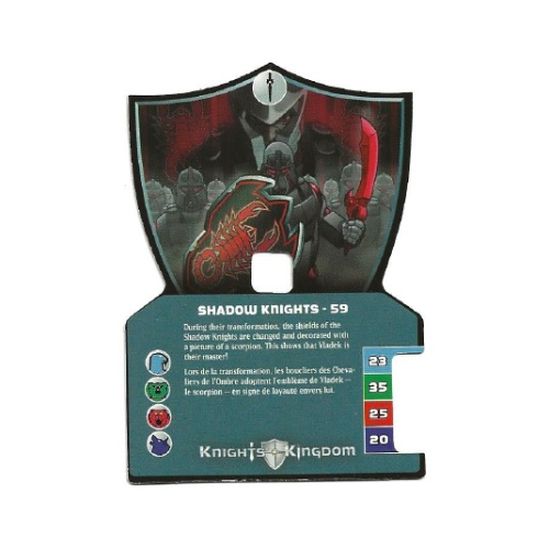Visuel indicatif Rebrickable de Carte à collectionner, chevaliers royaume ii, chevaliers de l'ombre - 59 (Trading Card, Knights Kingdom II, Shadow Knights - 59)