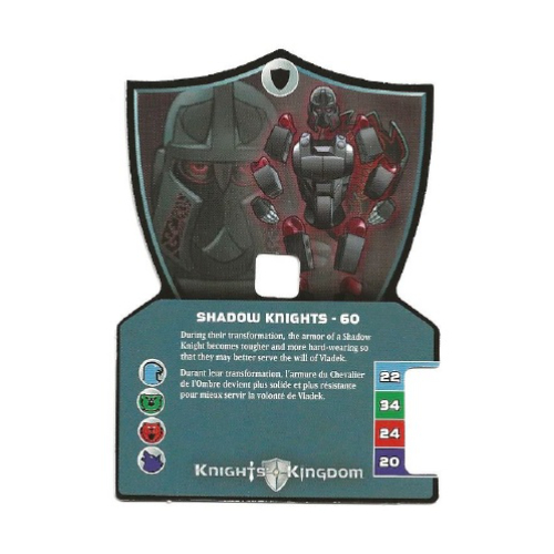 Visuel indicatif Rebrickable de Carte à collectionner, chevaliers royaume ii, chevaliers de l'ombre - 60 (Trading Card, Knights Kingdom II, Shadow Knights - 60)