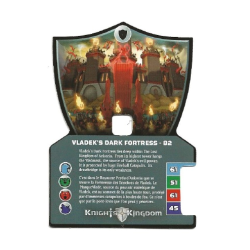 Visuel indicatif Rebrickable de Carte à collectionner, royaume des chevaliers ii, forteresse sombre de vladek - 82 (Trading Card, Knights Kingdom II, Vladek's Dark Fortress - 82)
